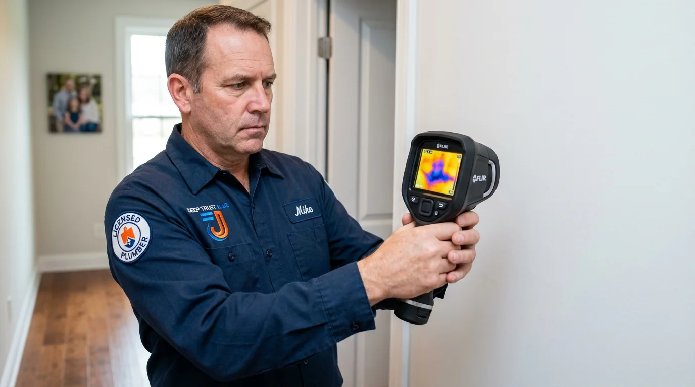 Thermal imaging leak detection by Johns Plumbing LLC in Rustburg
